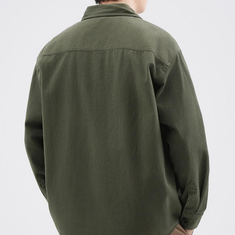 Frühling und Herbst Neue Herren Retro Lockere Hemdjacke