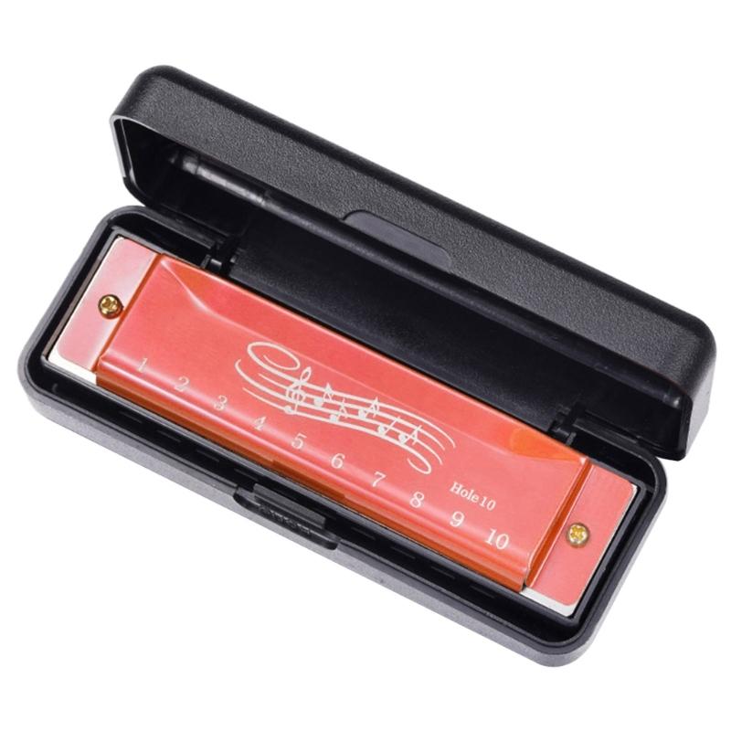 

Harmonica 10 Holes Harp 20 Tones Diatonic Harp Key of C Blues-Jazz Mouth Organ Harp Musical Instrument Educational Toy