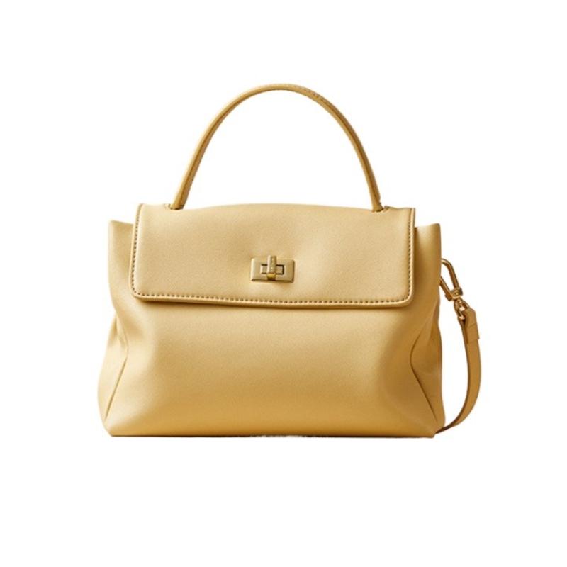 Genuine Leather Women's Handbag, Multi Compartment Diagal Messenger Bag, Vintage Versatile Single Shoulder Small Square Bag