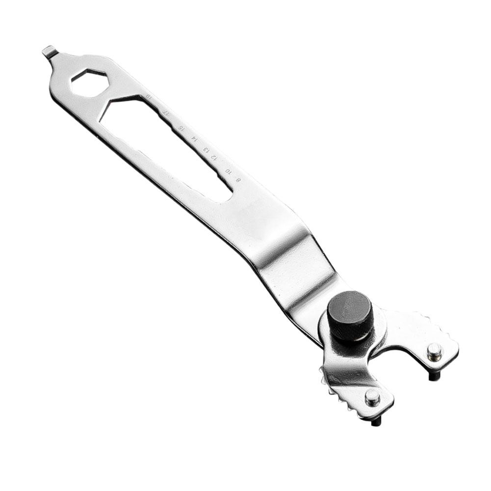 Angle Grinder Wrench 12-in-1 Multi-function Wrench Adjustable Spanner Wrench For Angle Grinder Steel Manual Tool Lock Nut Wrench