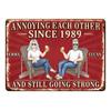 Funny Couple Sign - 3040 cm Decorative Wall Plaque for Home, Kitchen, Bedroom - Gift for Husband and Wife
