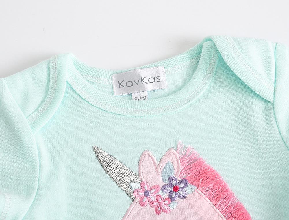 2025 Korean Style Summer Baby Girl Bodysuit Set - 3-Piece Newborn Rompers