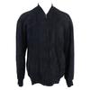 HERMES [Excellent Condition] Suede Zip-Up Bomber Jacket 48 NavyUsed
