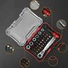 38Pc Magnetic Ratchet Screwdriver Bit Set Durability Ergonomic Design For Precise Automotive Electronics Maintenance