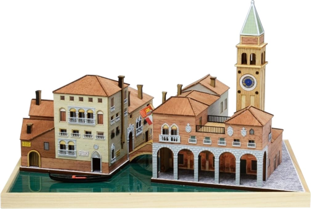 Woody JOE European Cityscape Series Venice Wooden Model Assembly Kit