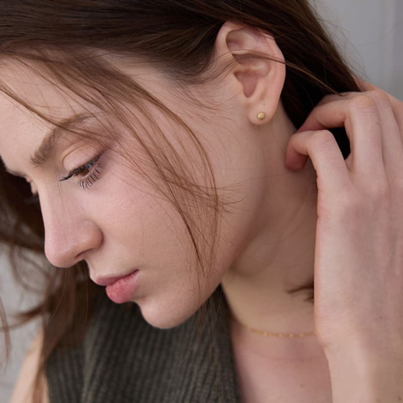 PAIGEFLYNN JEWELRY [925 Silver] Ruer Ball Earrings