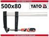 Carpenter's clamp 500 x 80 mm YT-6448 YATO