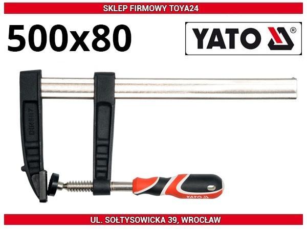 Carpenter's clamp 500 x 80 mm YT-6448 YATO