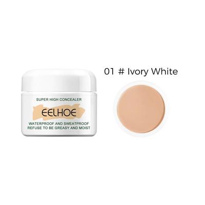 Glide Makeup Concealer À prova d'água Smooth Body Stretch Cream Tattoo Spot Cover, Branco Marfim 10g