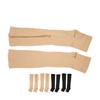 Nylon Compression Stockings Zipper Design Promote Blood Circulation Open Toe Compression Stockings