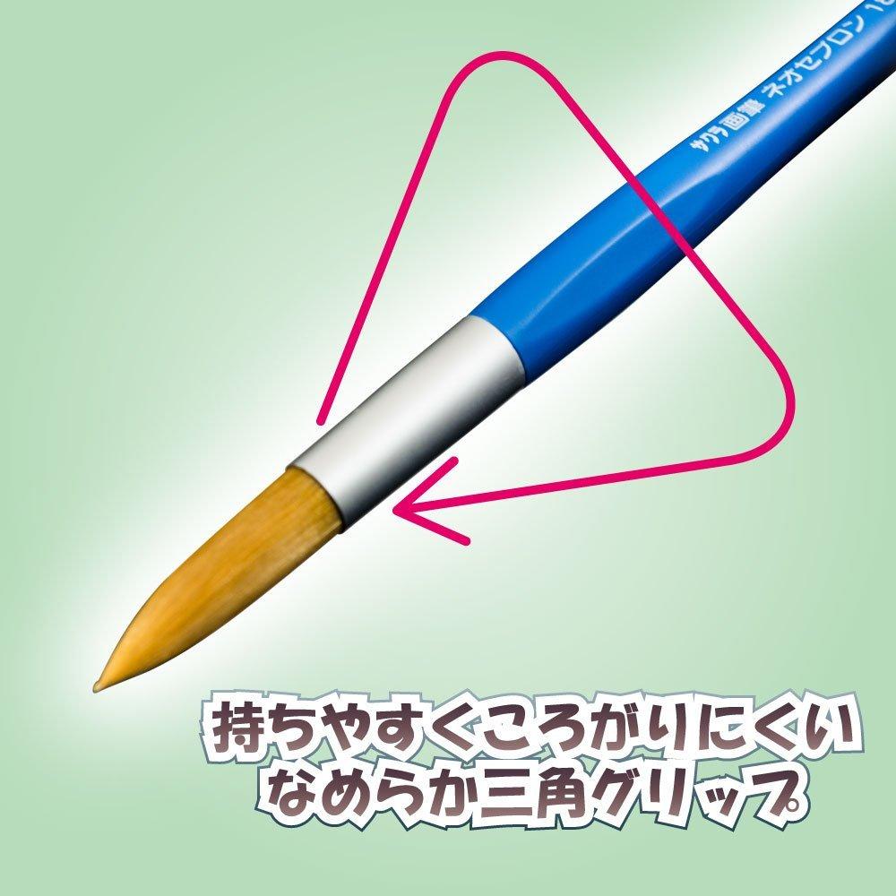 Sakura Crepas Paintbrush Neo Cebron Round Size 14 10 pieces NR14(10)