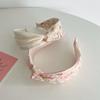 PROLY New Fashion Headband For Women Wide Side Flower Hairband Fresh Light Color Turban Girls Hair Accessories