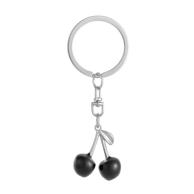 Fashion Simulated Fruit Cherry Keychain 1pc Keyring Cute Pendant for Women Girls DIY Key Chain Handbag Accessories Lovely DIY Jewelry Gift