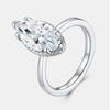 Trendy 3ct Marquise Cut VVS1 Dcolour Moissanite Rings 925 Silver Engagement Wedding Band Moissanite Fine Jewelry Women Ring