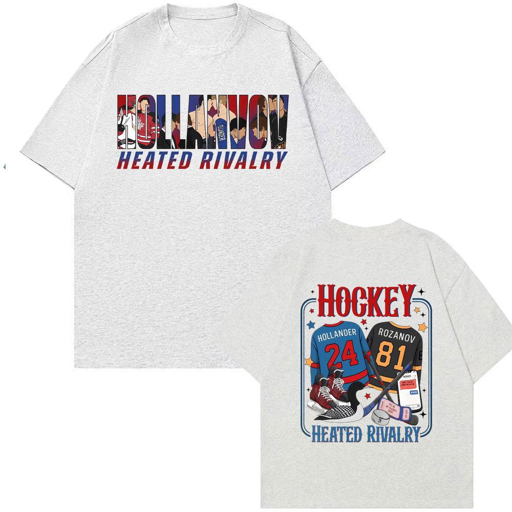 TV Heated Rivalry Romance Hollanov Couple T Shirt Men Women Fashion Summer TShirt Fashion Street Casual 100 Cotton TShirts