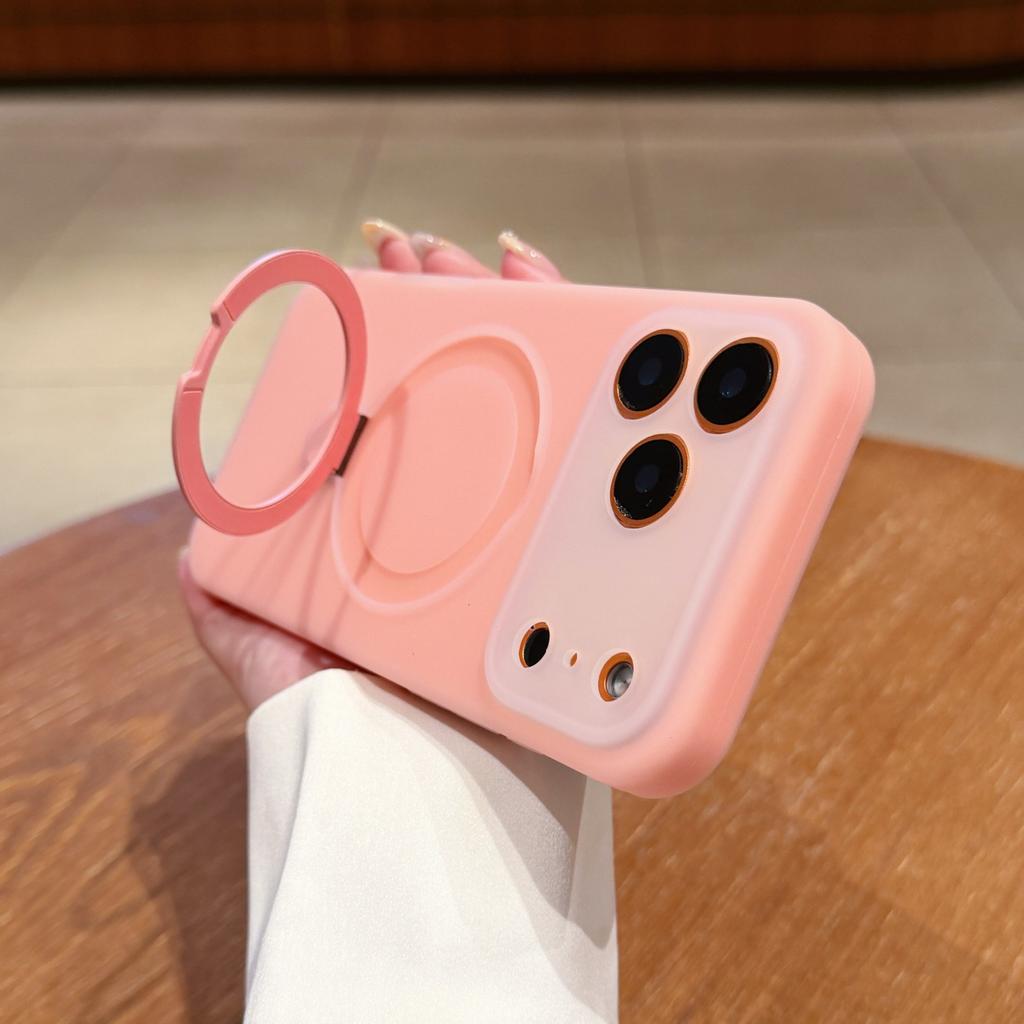 Jelly Silicone Is Suitable for Iphone17promax Mobile Phone Case, Anti-drop, New Apple 17pro Protective Case Bracket.