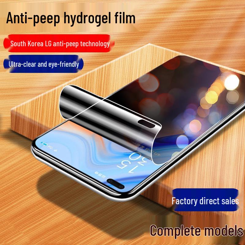 Kompatible Anti-Peep-Hydrogelfolie für OPPO Reno14, Reno8/9/10 Pro, 3/4/5, 6/7