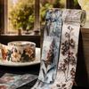 Alideco Masking Cute Retro Floral Collage Washi Adhesive Wide Stylish Masking Stickers 6-Pack Tape, Tape, Width, DIY, Tape, (qihuamanying)