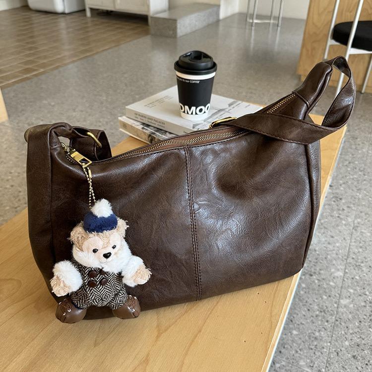 Retro messenger bag women's new trendy versatile large-capacity shoulder bag