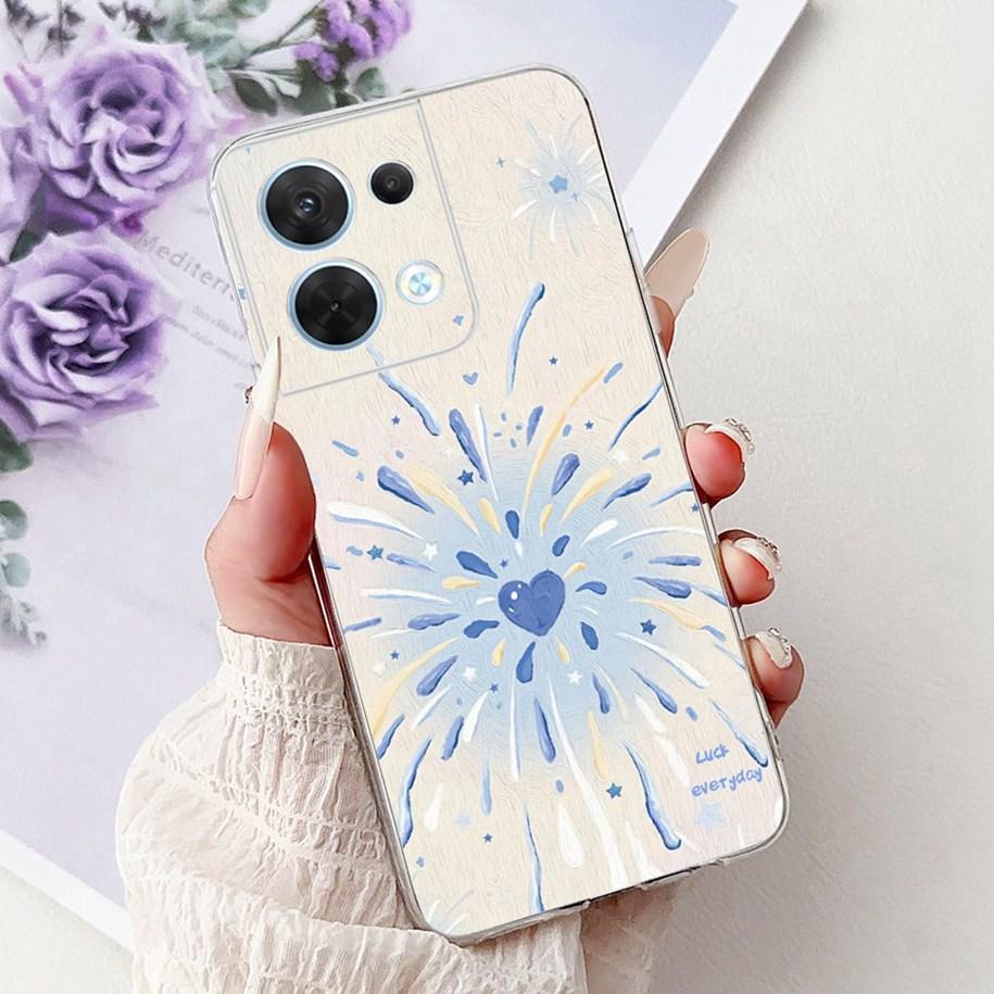 For OPPO Reno 8 Case CPH2359 Cover Cute Cartoon Cat Carp Lion Soft Silicone Shockproof Bumper For OPPO Reno8 Pro 5G CPH2357 Capa