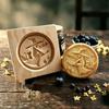 Wooden Gingerbread and Shortbread Cookie Mold Cutter
