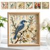 Bird DIY Pearl Painting Kit with Frame Pearl Painting Art Kits 25x25 Cm Pearl Art Painting for Adults Home Wall Decor