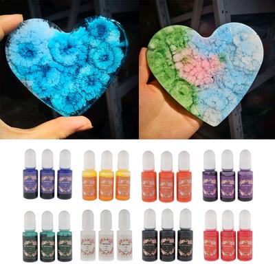 3 kusy Epoxidová UV živica Farba Farbivo Tekutý pigmentový materiál Royalblue
