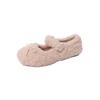 Mao Mao Shoes Women Wear New Single Shoes In Autumn and Winter, Bow Huge Versatile Velvet Thermal Cotton Ladyshoes