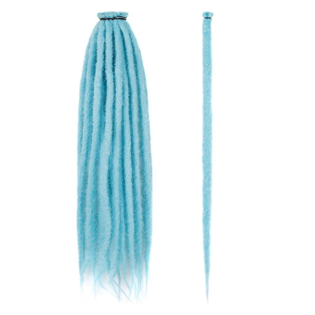 24-Inch Single Strand European & American Felt Dreadlocks Wig – Hand-Crocheted Extensions for Street Dance