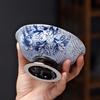 Blaue und weiße Keramik chinesischer Stil Obst- und Snackteller