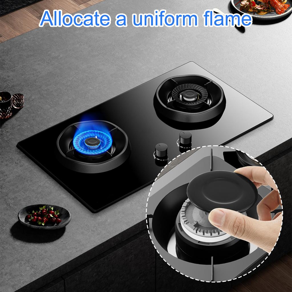 Metal 4 piece of stove burner cover replacement kit heat-resistant gas stove burner cover suitable for various gas stoves