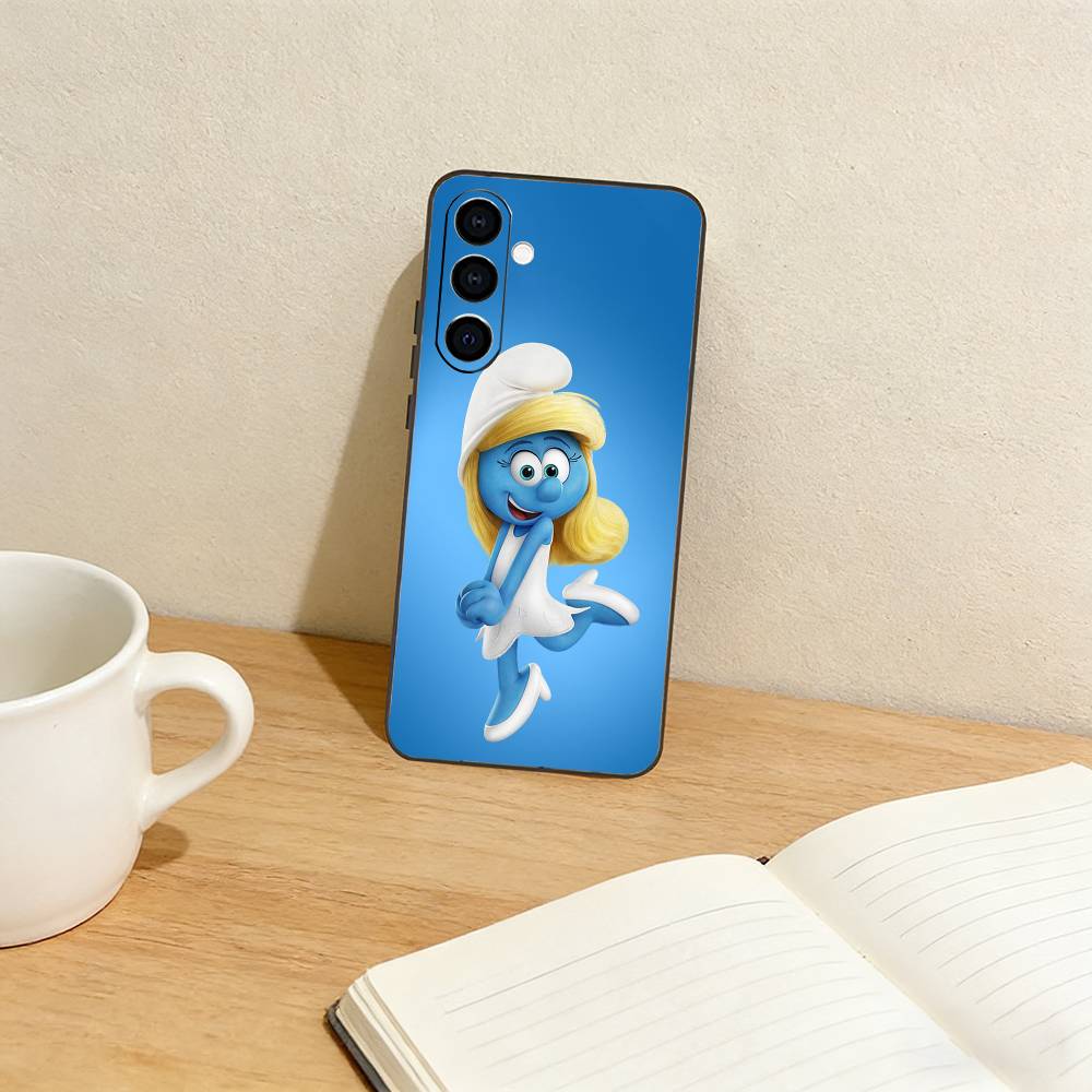 F-Funny family S-Smurfs-es Phone Case For Samsung Galaxy A73,A72,A71,A70,A53,A52,A51,Others Soft Black Cover