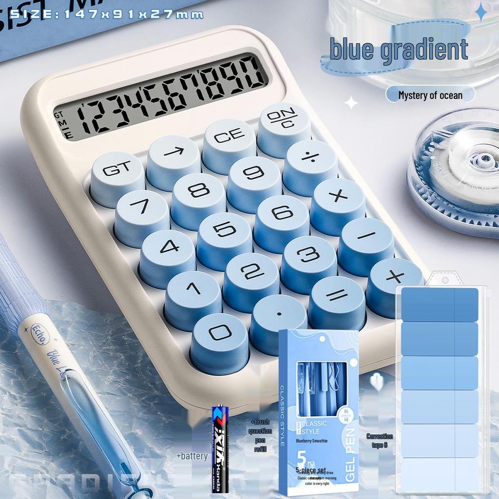 Gradient Multifunctional Calculator - Ideal for Office, Exams & Flexible Use