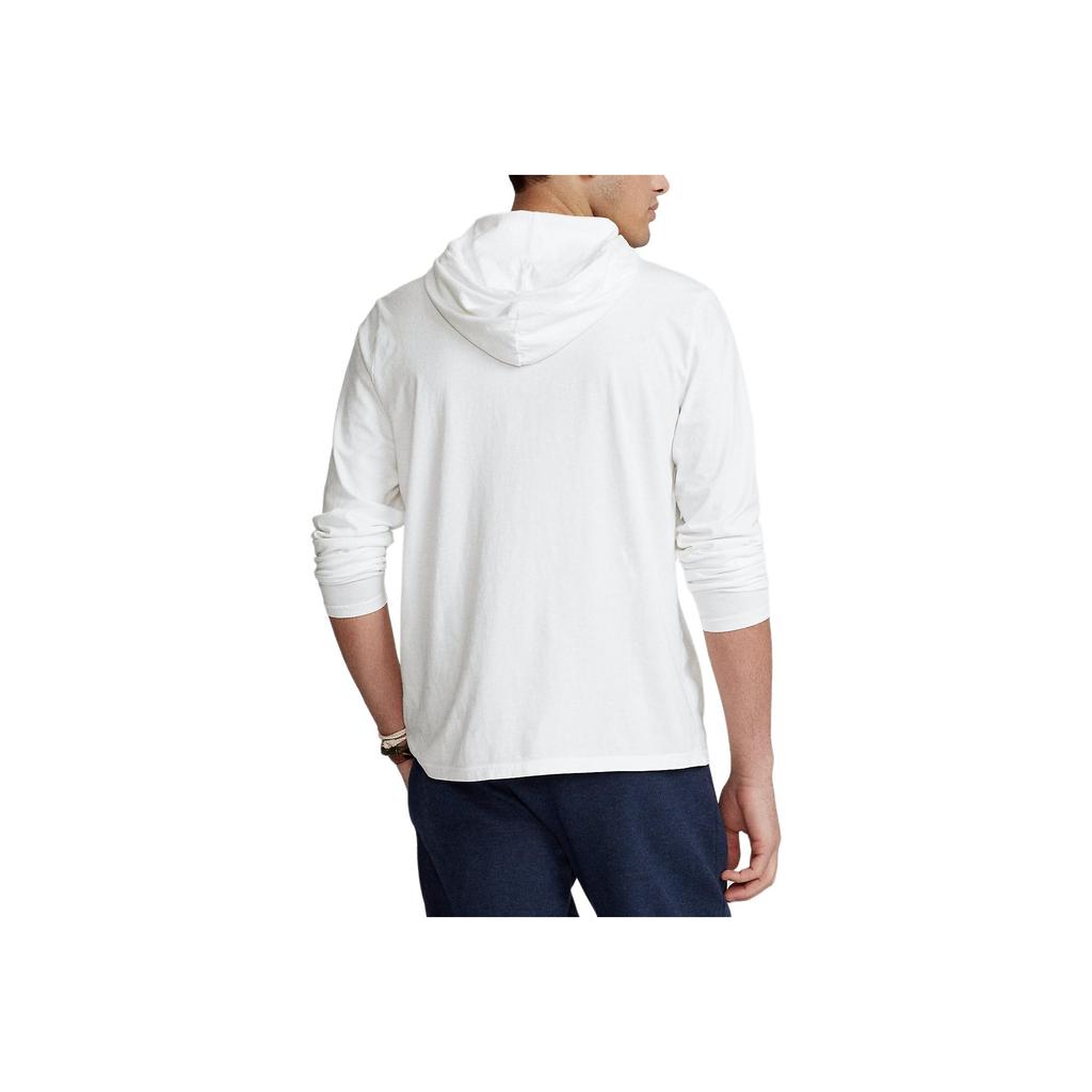 Polo Ralph Lauren Ss25 Logo Embroidered Long Sleeve Hoodie T-Shirt Men Tops 710768063-001