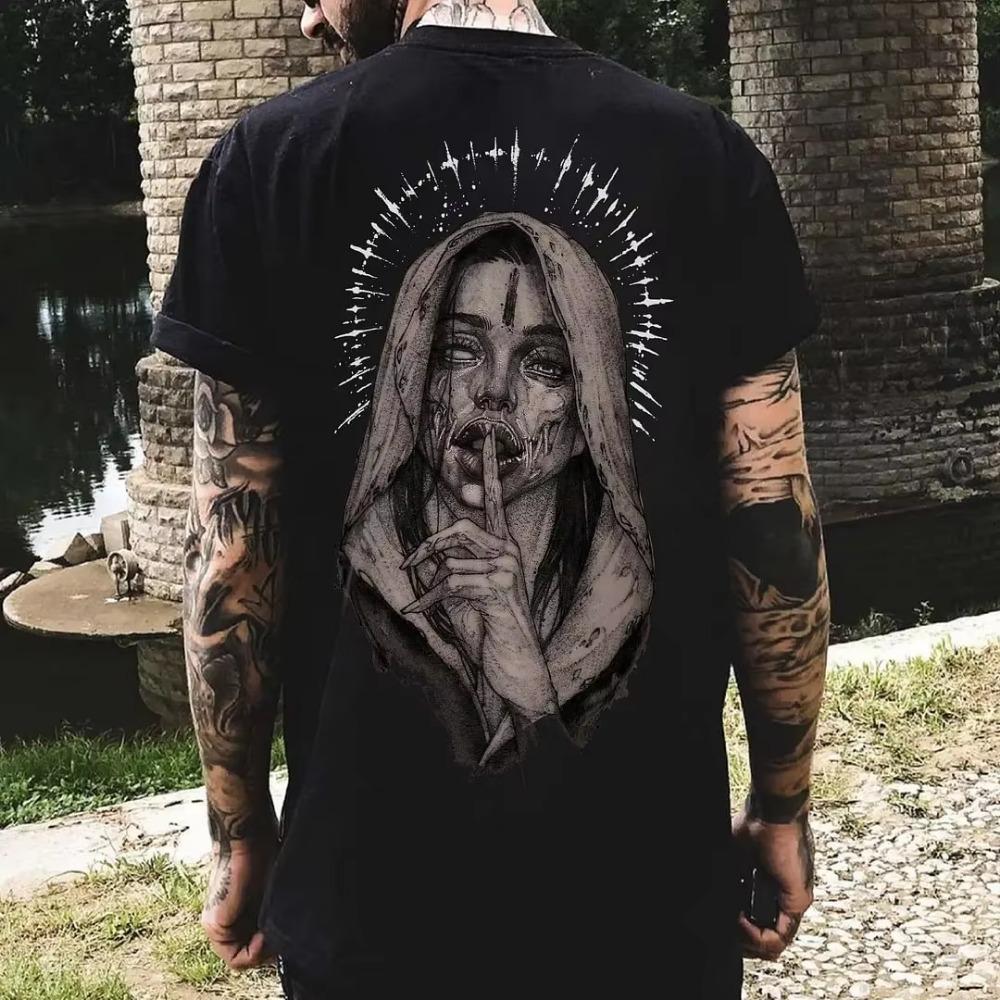 Weird Moisture Absorbing Loose Men T Shirt  3D Print Tshirt Short Sleeve Quick Dry Material O Neck T-shirt High-end Streetwear