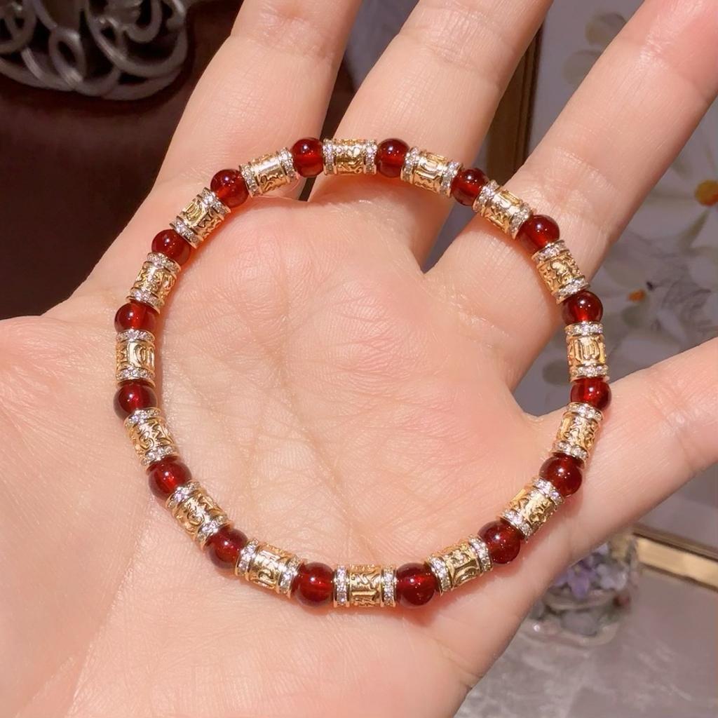 Natural agate zircon beaded bracelet fashionable exquisite bracelet new jewelry jewelry women's high sense