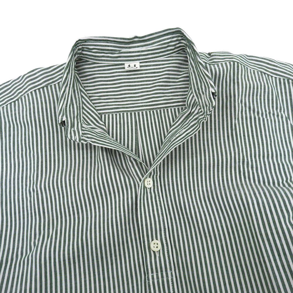 45R Excellent condition Supima Oxford medium-sized shirt dress, women's, green and white, 00 50350171 dress 00 Green / whiteUsed