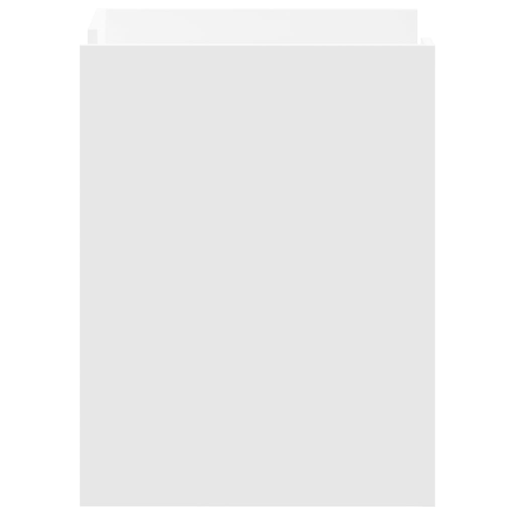 Nightstand White 45 x 50 x 65 cm Particleboard