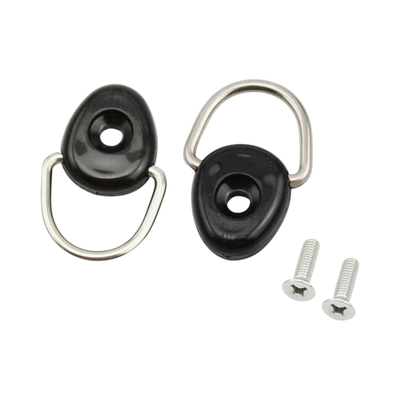 

Kayak D-Ring Buckle – Elastic Rope Pull, Backrest Hook for Fishing Boats and Surfboards, Accessories One Size чёрный