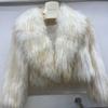 Real Raccoon Fur Coat Quilted Braided Large Lapel Fur Coat High Waist Short Style Youthful Temperament Winter Top