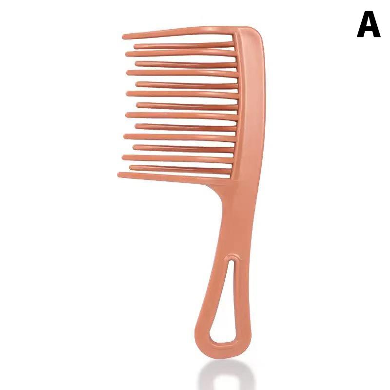 Double Row Wave Big Tooth Comb Wide Tooth Ladies Special Perm Curly Fluffy Plastic Brush Long Hair Styling Comb