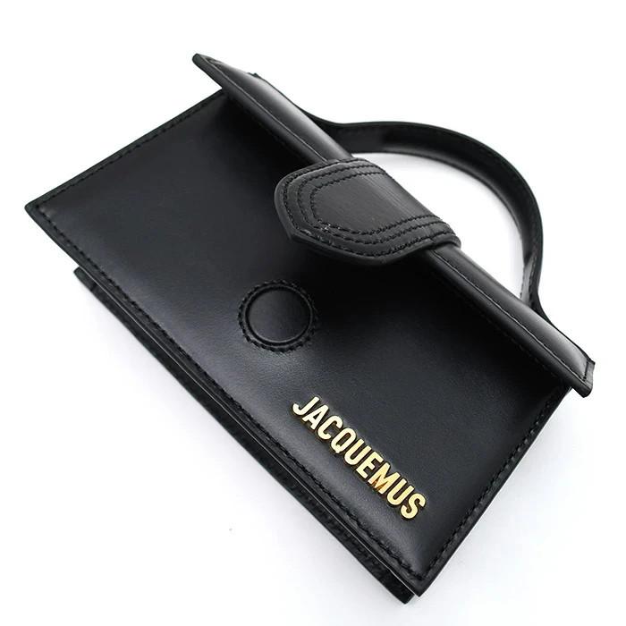 OUTLET JACQUEMUS Shoulder Bag LE BAMBINO Small Handbag 213BA006 Black Color