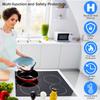 60 cm Ceramic Glass Cooktop, 4 Burner 6000W Built-in Touch Control, 9 Power Settings, 1-99 Min Timer