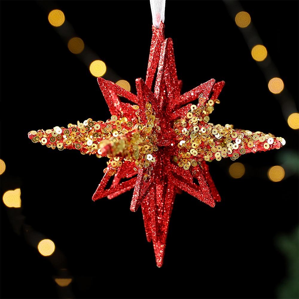 Gold Sequin Christmas Tree Pendant Butterfly Xmas Tree Pendant  Household Decor