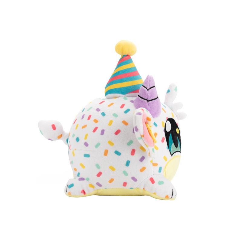 Birthday Cake Plush Toy Soft Stuffed Animal White Devil Wings Children Gift