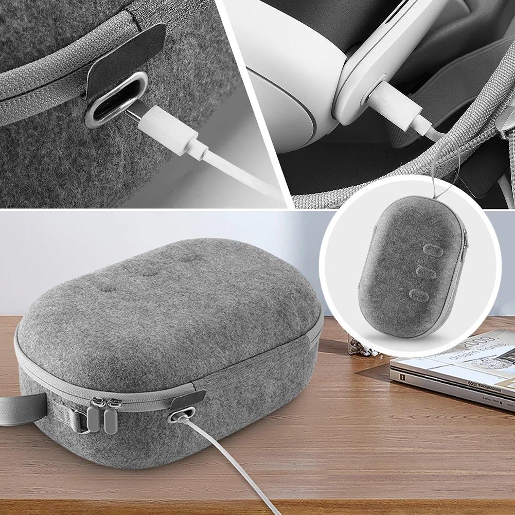 Portable Case For Meta Quest 3 Travel Carrying Case VR Larger Capacity Storage Bag For Quest 3 Protective EVA Bag VR Accessories