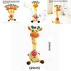 Singing Giraffe Plush Toy With Talking Motion For Kids Gift