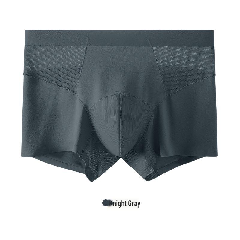 60s Modal Seamless Men s Breathable Mid-Waist Boxer Briefs XL