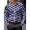 Trendy Floral Print Long-sleeve Shirt, Casual Button-up for Daily Wear