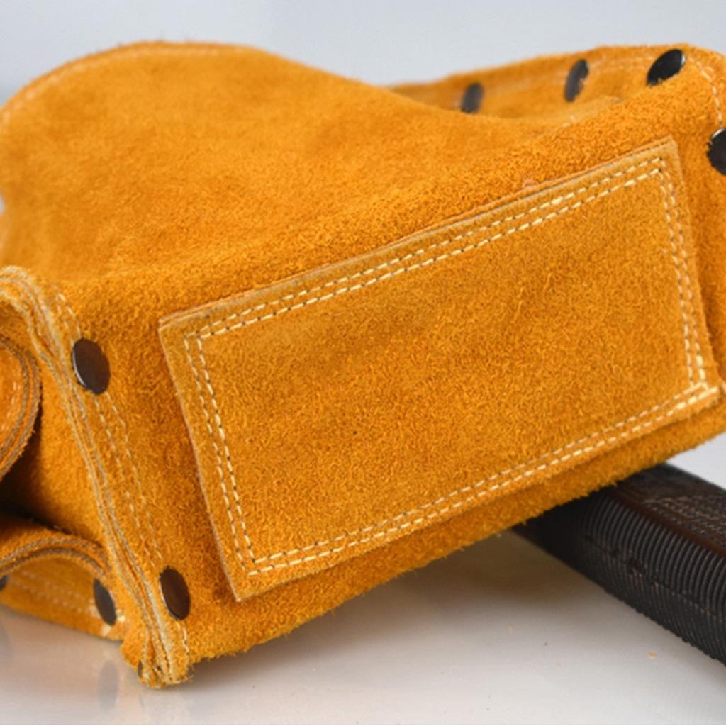 High Quality Cowhide Wearable Waist Pack Electric Waist Tool Belt Bag Screwdriver Kit Repair Tool Bags